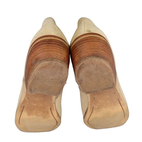 Sam Edelman Shoes Womens 7.5 Ankle Bootie Fashion Leather Classic Tan Block Heel - Picture 11 of 14